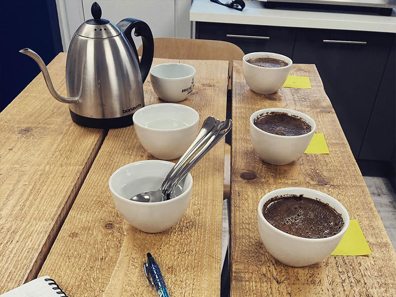 Coffee Cupping Process - Bristol Twenty