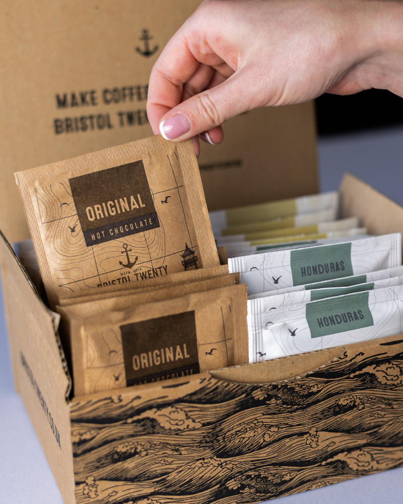 In-room coffee selection for hotels
